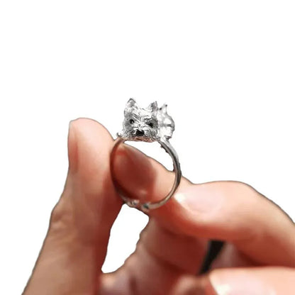 Silver Hund Wrap Statement Ring