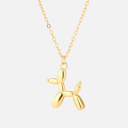 Guld Balloon Hund Statement Halsband
