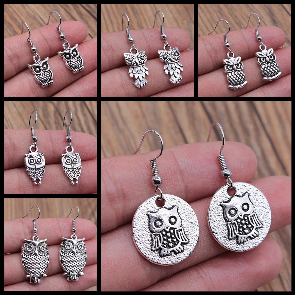 Vintage Uggla Bohemian Dangle Örhängen