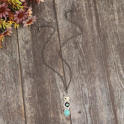 Turquoise Uggla Wisdom Bar Halsband