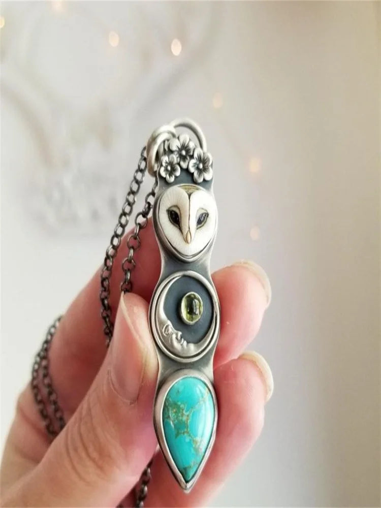 Turquoise Uggla Wisdom Bar Halsband