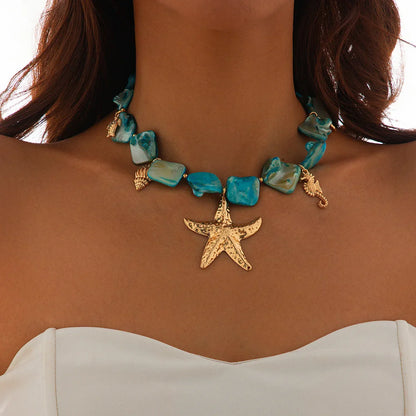 Ocean Dreams Blue Halsband