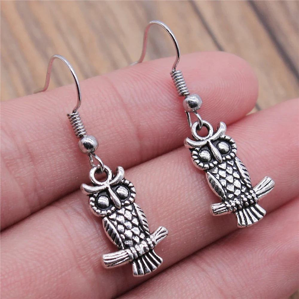 Vintage Uggla Bohemian Dangle Örhängen