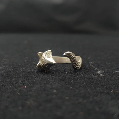 Silver Räv Ring Justerbar Women