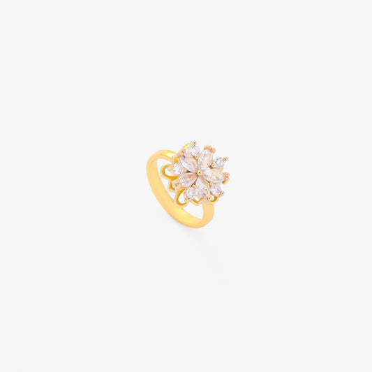 Flora Accent Snurrande Ring | Guld