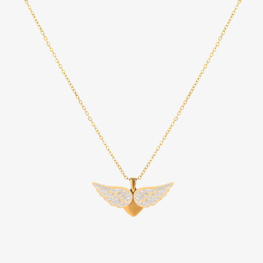 Soaring Ängel Vingar halsband | Guld