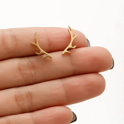 Deer Antler Stud Örhängen