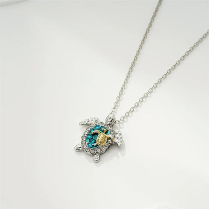 Havs Sköldpadda Hänge Halsband Vintage Ocean