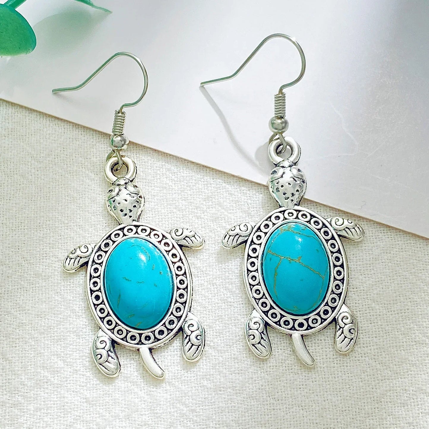 Turquoise Tortoise Jewelry Collection Set
