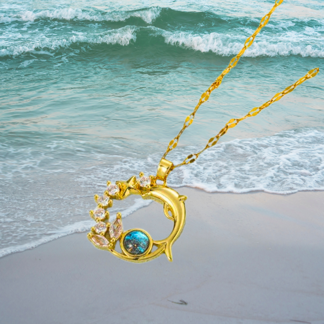 Ocean Dreams Delfin Kristall Halsband