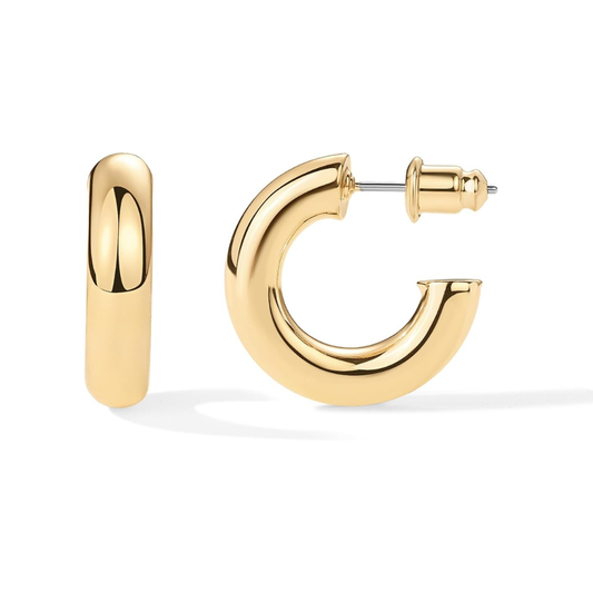 Stardust creolörhängen | Guld