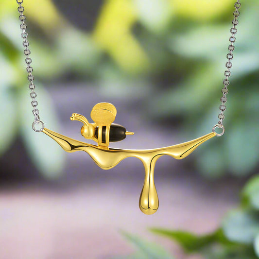Dripping Honung Bi Halsband