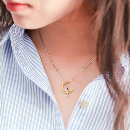 Crescent And Katt Elegant Katt Halsband
