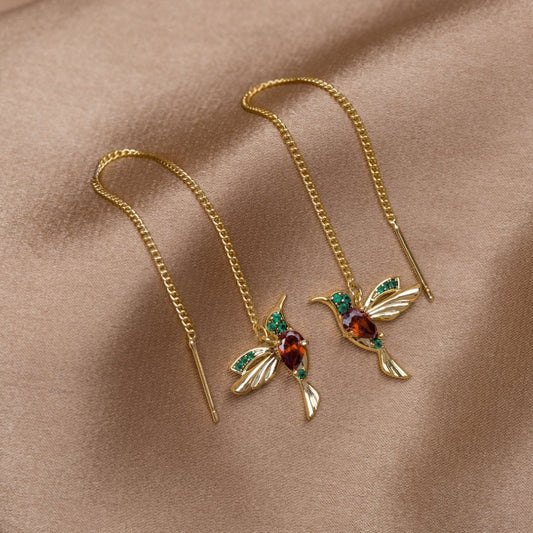 Eleganta kolibriörhängen
