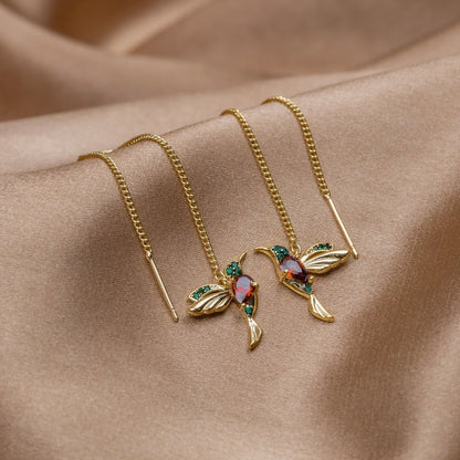Eleganta kolibriörhängen