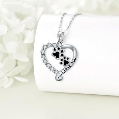 Hjärta Shaped Hänge Tass Halsband