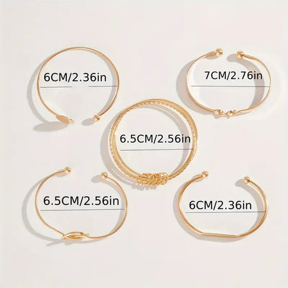Knuten Elegance armband Set | Guld