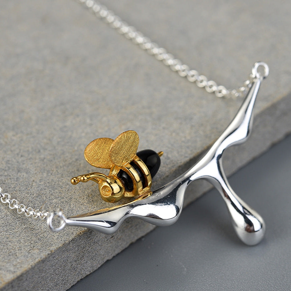 Dripping Honung Bi Halsband
