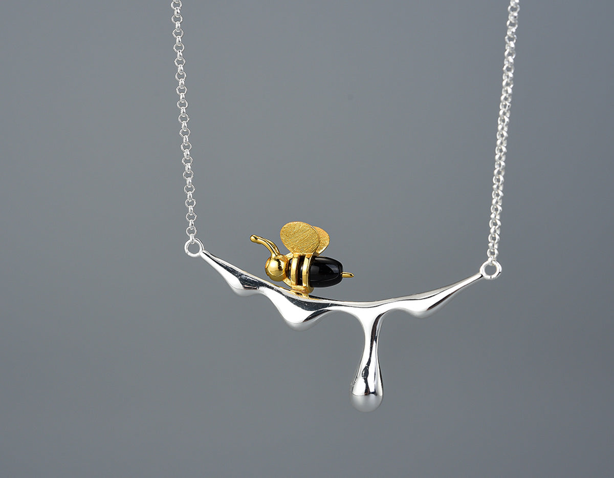 Dripping Honung Bi Halsband
