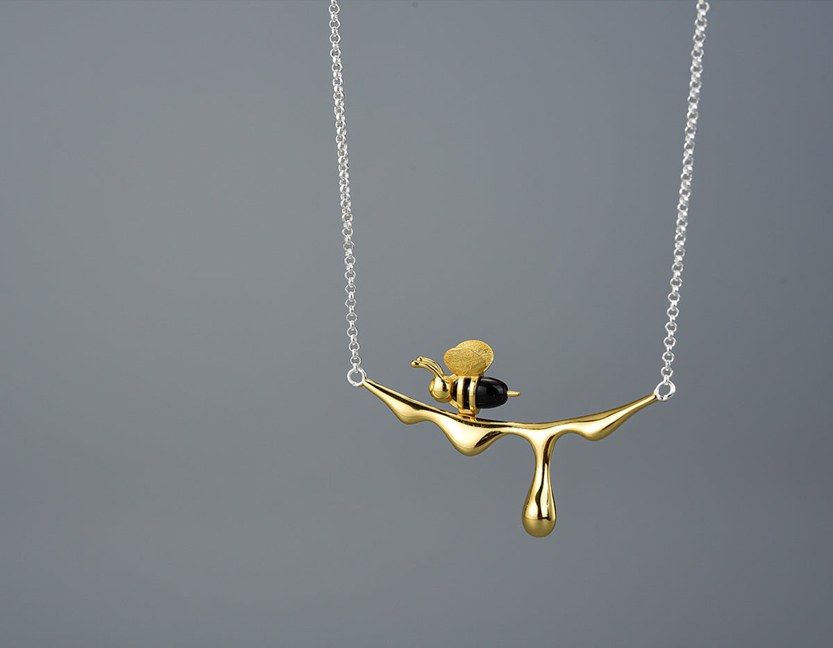 Dripping Honung Bi Halsband