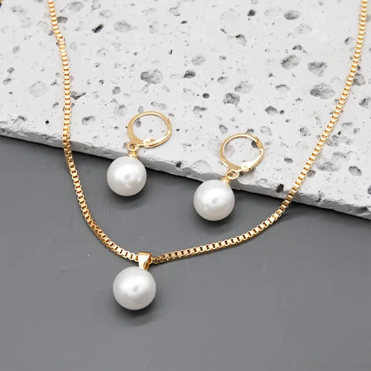 Golden Grace pärlsmyckesset | Guld
