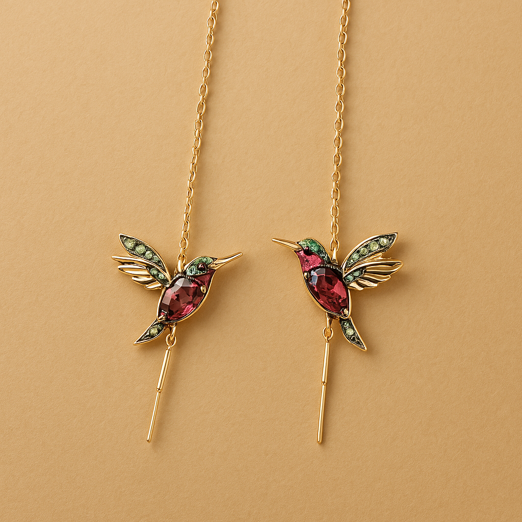 Kolibri Enamel And Zirconia Örhängen