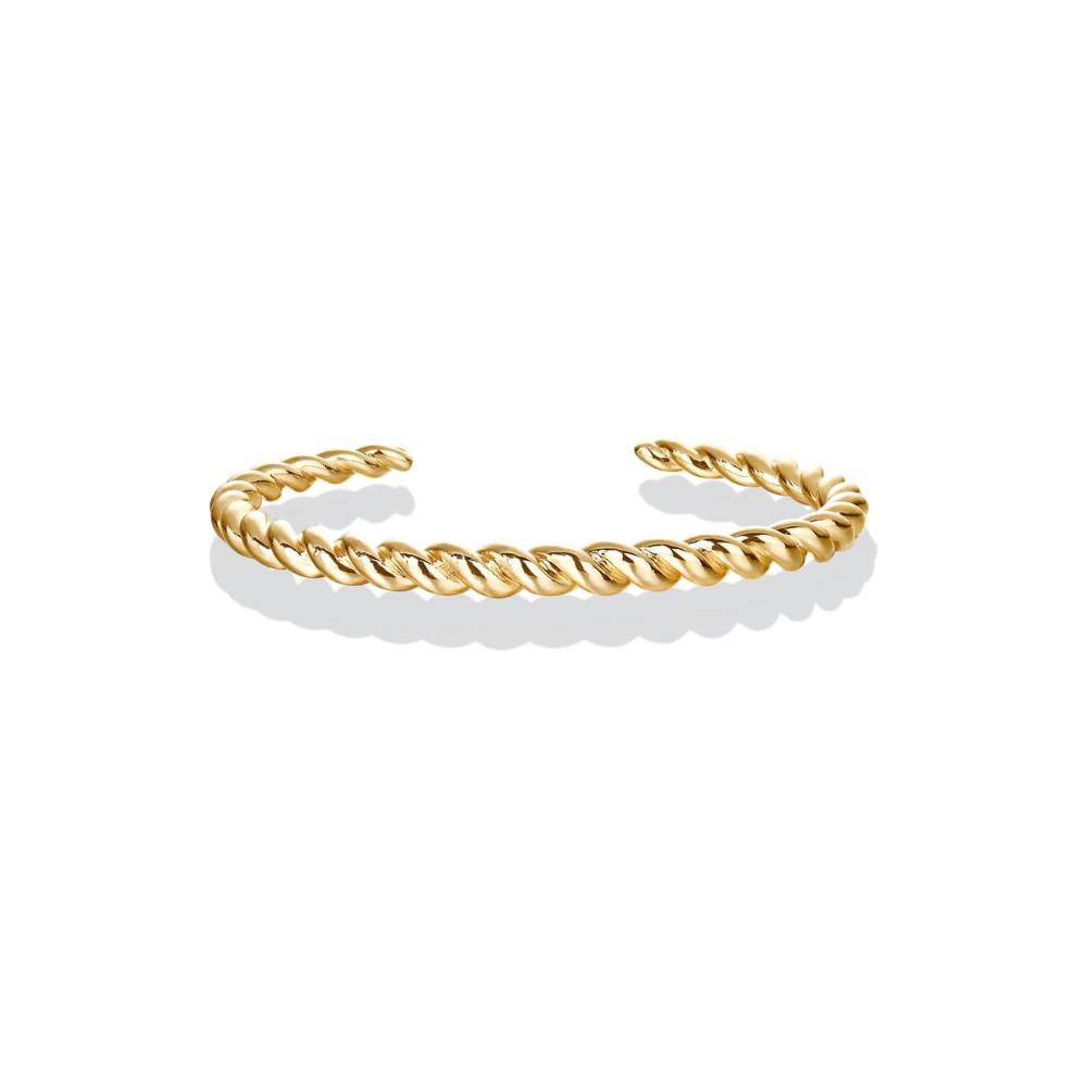 Tvinnat armband | Guld