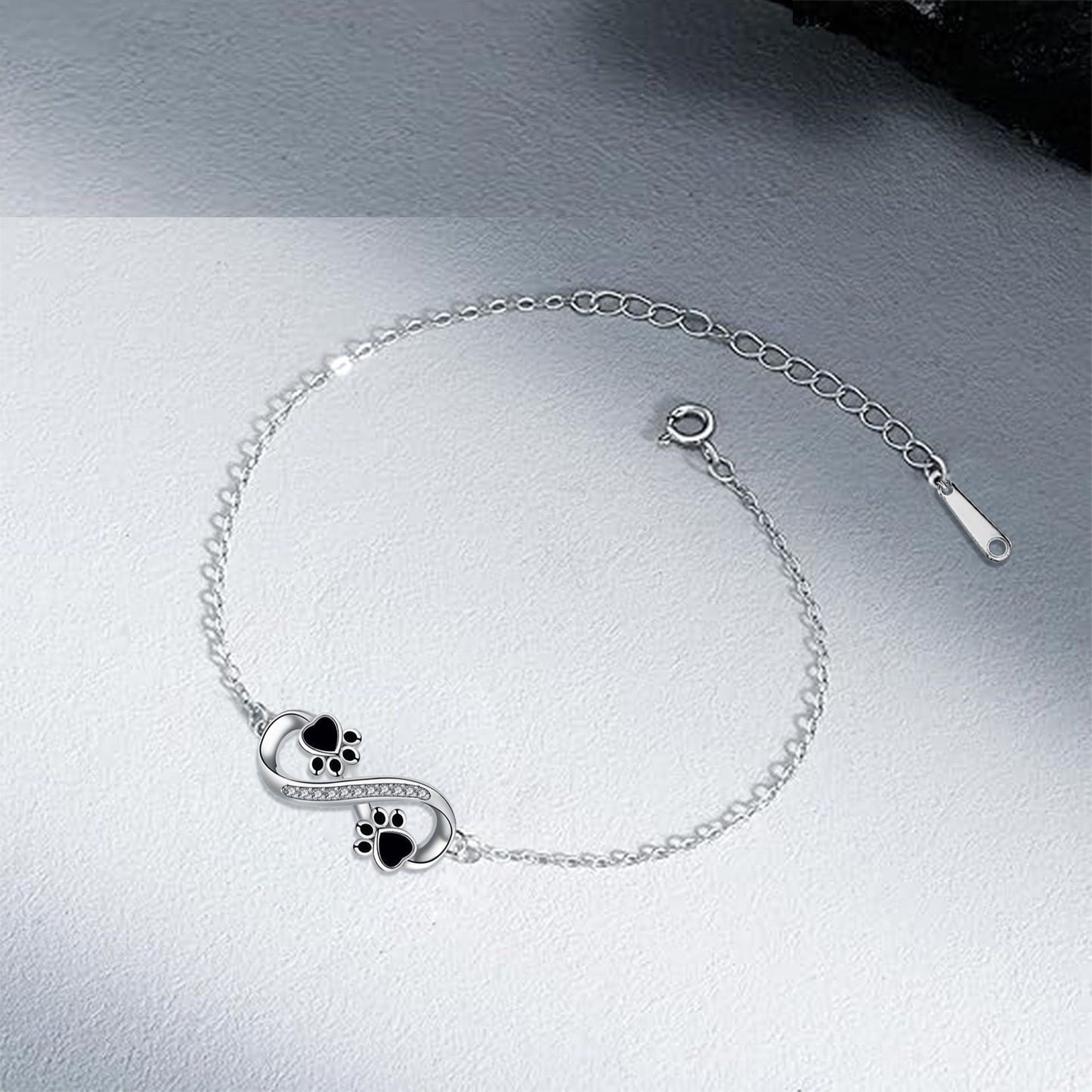 Infinite Symbol Hänge Dogs Tass Womens Armband