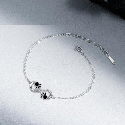 Infinite Symbol Hänge Dogs Tass Womens Armband