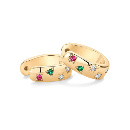 Colorwave creoler | Guld