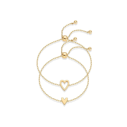 Strålande Hjärta armband | Guld