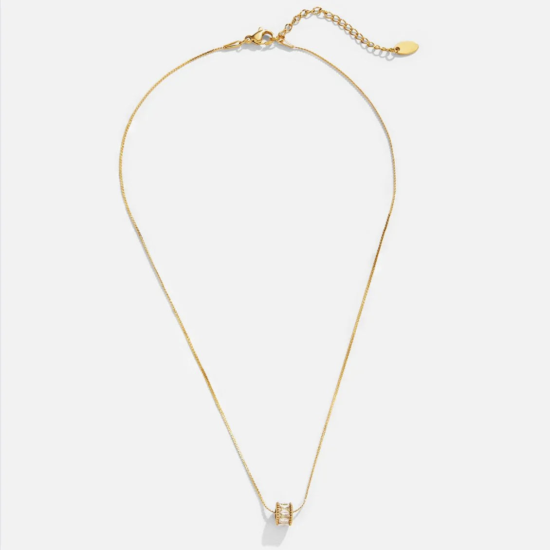 Elyna Polished Barrel halsband | Guld