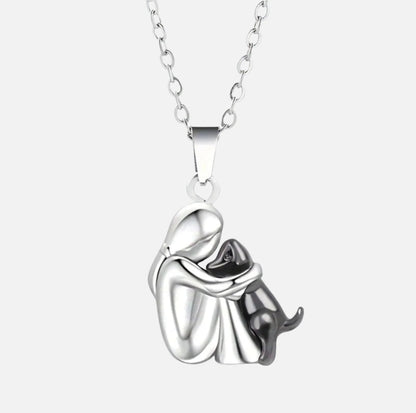 Guld Hund Memorial Hänge Halsband