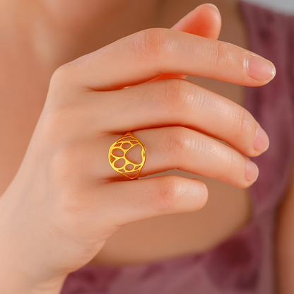 Open Tass Ring In Rostfritt stål Lightweight Stylish