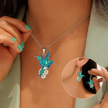 Beautiful Kolibri Halsband With Bonus Örhängen