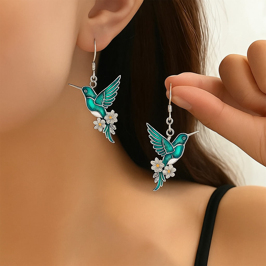 Beautiful Kolibri Halsband With Bonus Örhängen