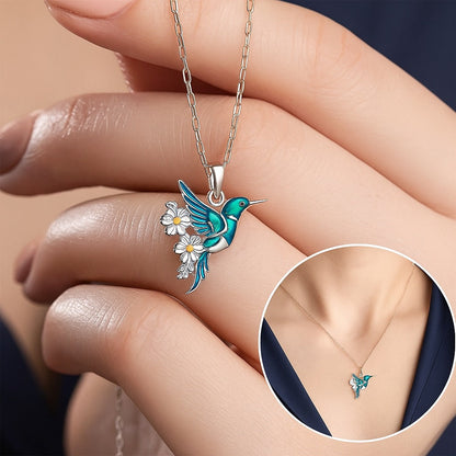 Beautiful Kolibri Halsband With Bonus Örhängen