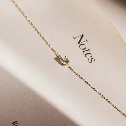 Clea Moissanite Sten armband | Guld