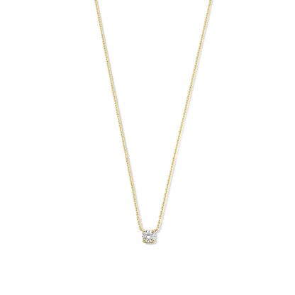 Clea Moissanite Sten halsband | Guld