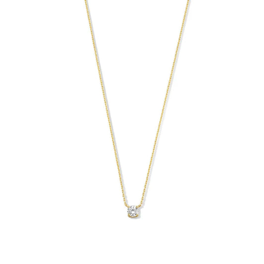 Clea Moissanite Sten halsband | Guld