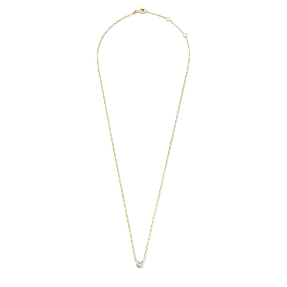 Clea Moissanite Sten halsband | Guld
