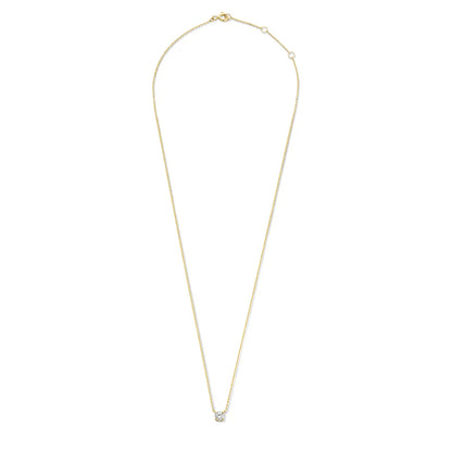 Clea Moissanite Sten halsband | Guld