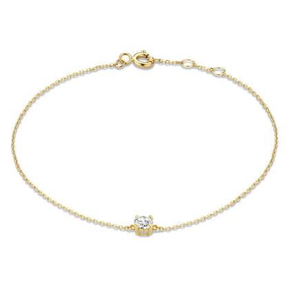 Clea Moissanite Sten armband | Guld