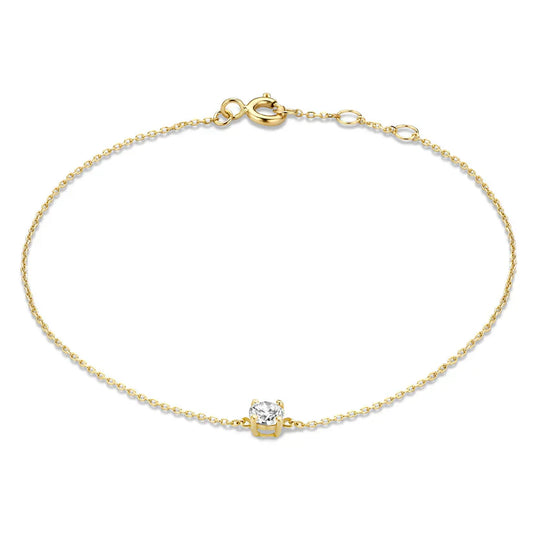 Clea Moissanite Sten armband | Guld