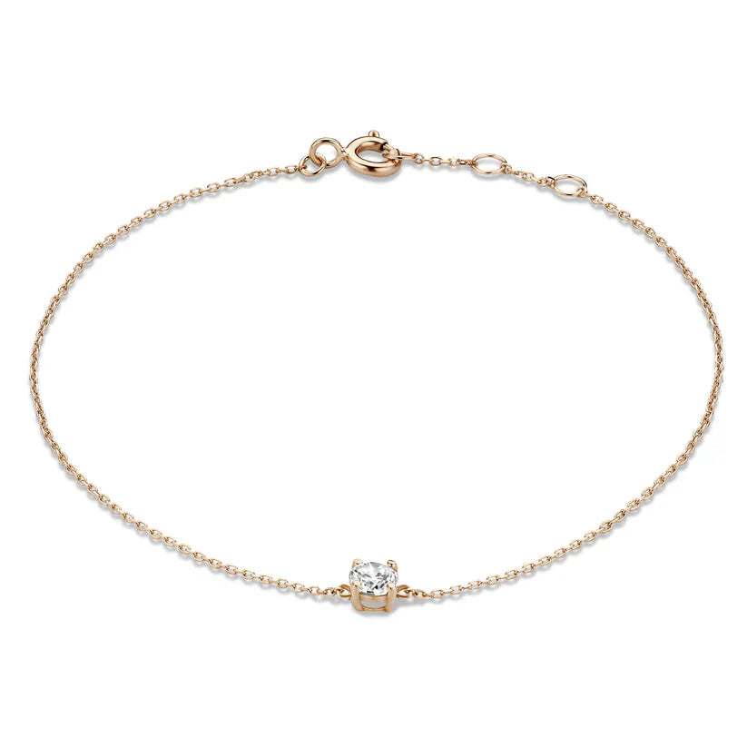 Clea Moissanite Sten armband | Guld