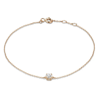 Clea Moissanite Sten armband | Guld