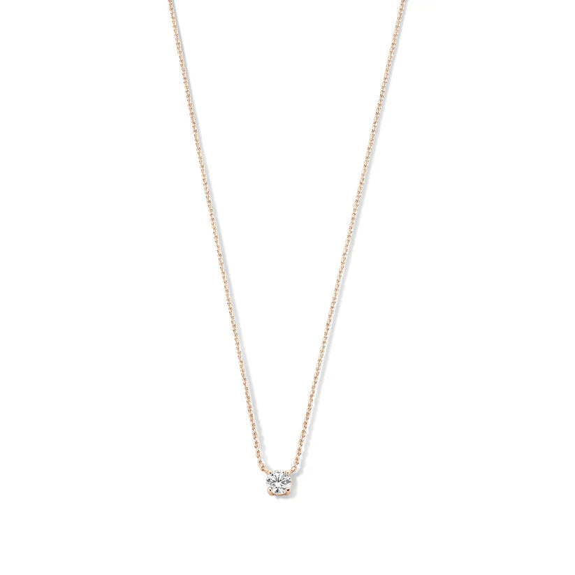 Clea Moissanite Sten halsband | Guld