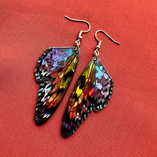 Vintage Fjäril Colorful Wings Örhängen