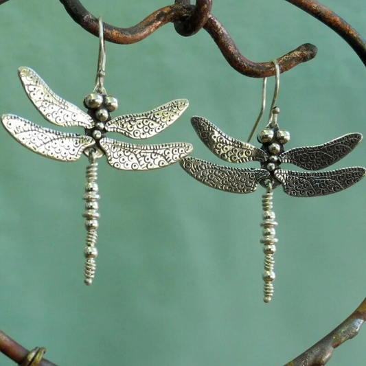 Vintage Silver Trollslända Örhängen
