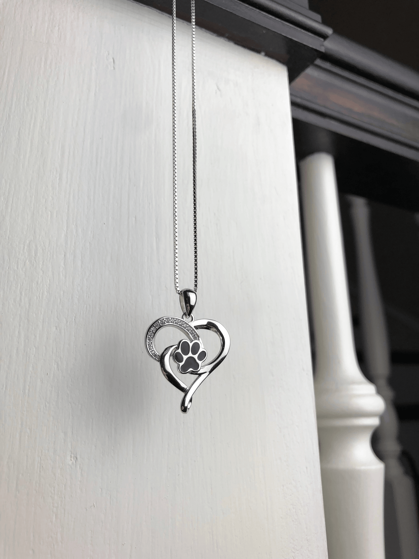Infinity Tass Hjärta Memorial Halsband